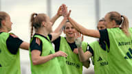 Michelle Ulbrich, Weronika Zawistowska, Tuva Hansen, Julia Zigiotti Olme, Magdalena Eriksson, FC Bayern Women, training