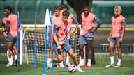 Die Profis des FC Bayern im Abschlusstraining vor dem Klub-WM-Achtelfinale gegen den CR Flamengo