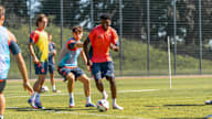 Allen Junior Lambe im Training der U19 des FC Bayern