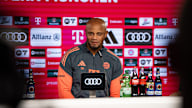 Vincent Kompany spricht im Pressetalk