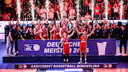Der FC Bayern Basketball als Deutscher Meister 2025