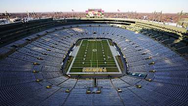 Das legendäre Lambeau Fiel, Stadion der Green Bay Packers.