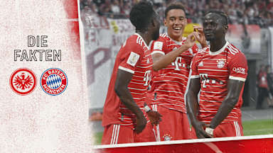 Zahlen und Fakten zum Bundesliga-Spiel Eintracht Frankfurt gegen FC Bayern