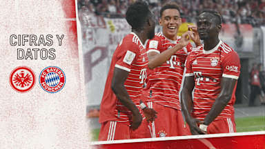 Datos y cifras del partido de Bundesliga Eintracht Frankfurt - FC Bayern