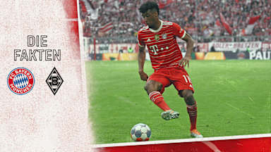 Zahlen und Fakten zum Bundesliga-Spiel FC Bayern - Borussia Mönchengladbach