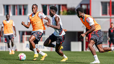 Alphonso Davies Training FC Bayern