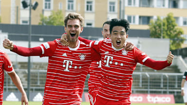 FC Bayern, Jubel, Luca Denk, Hyunju Lee
