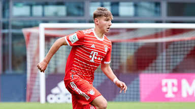 Die U19 des FC Bayern war bei Astoria Walldorf zu Gast.