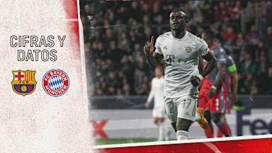 Cifras y datos del partido de Champions League FC Barcelona - FC Bayern