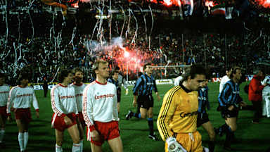 Bayern München gegen Inter Mailand im Dezember 1988.