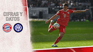 Cifras y datos del partido de la Champions League FC Bayern - Inter de Milán