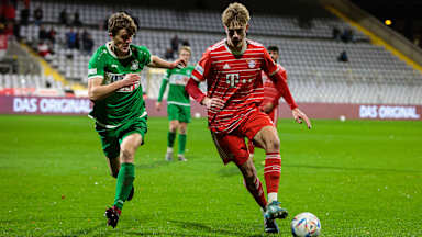 Die FC Bayern Amateure im Heimspiel gegen den VfB Eichstätt.