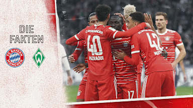 Zahlen und Fakten zum Bundesliga-Spiel FC Bayern - SV Werder Bremen