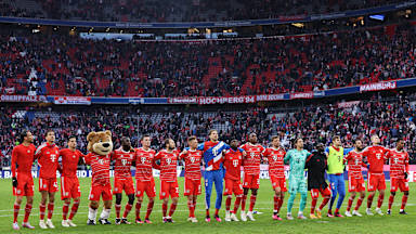 Cifras y datos del partido de Bundesliga FC Bayern - FC Augsburg