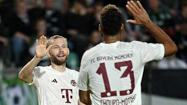 Konrad Laimer, gol de celebración, FC Bayern