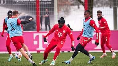 FC Bayern players in training