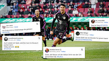 Tweets zum 3:2 des FC Bayern beim FC Augsburg