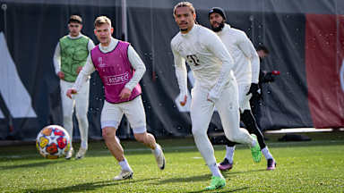 Bayern training before Champions League game away at Lazio
