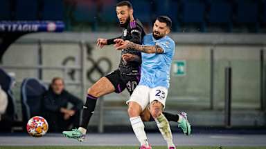 Spielszene des Champions League-Duells Lazio Rom gegen den FC Bayern