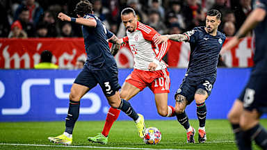 Jugada partido FC Bayern - Lazio Champions League