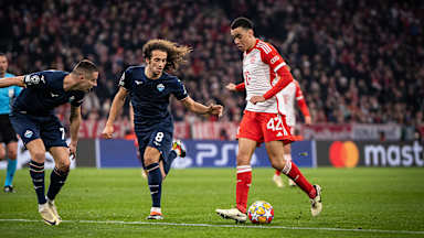 Spielszene des Champions League-Duells FC Bayern vs. Lazio Rom