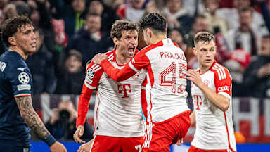 Jugada partido octavos Champions League FC Bayern Lazio