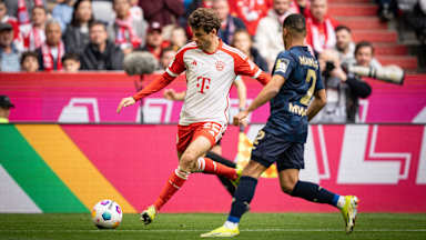 Spielszene aus dem Bundesliga-Spiel FC Bayern gegen 1. FSV Mainz 05