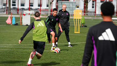 Training der FC Bayern Amateure vor dem Regionalliga-Spiel gegen Aubstadt