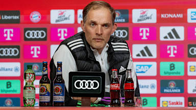 Thomas Tuchel at the press conference after the Bundesliga-game vs. 1. FC Köln