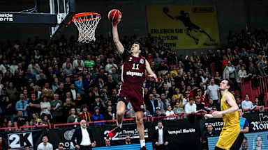 Vladimir Lucic vom FC Bayern Basketball gegen Tübingen in der BBL-Hinrunde