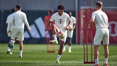 Entrenamiento del FC Bayern antes del partido de Champions contra el Real Madrid