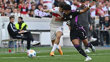 Spielszene aus der Bundesliga-Partie VfB Stuttgart - FC Bayern