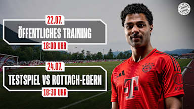 Übersicht Termine des FC Bayern im Trainingslager am Tegernsee 2024