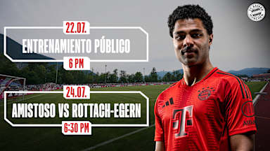 Resumen de las fechas de la concentración del FC Bayern en Tegernsee 2024