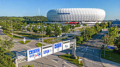 Anfahrt zur Allianz Arena