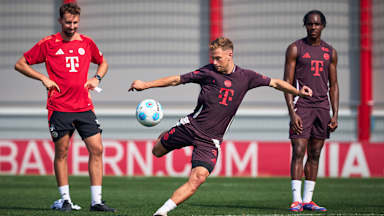Joshua Kimmich beim Training des FC Bayern an der Säbener Straße