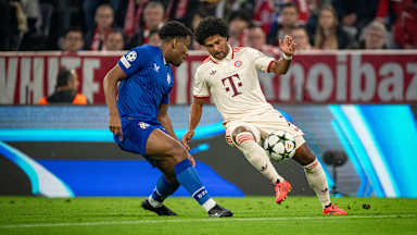 Scene from FC Bayern vs. Dinamo Zagreb in the Champions League