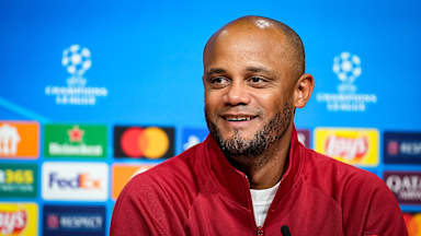 Vincent Kompany at the press conference after the Zagreb game