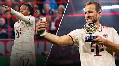 FC Bayern's Harry Kane after the Champions League match against Dinamo Zagreb