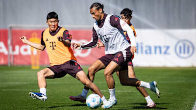 Das Training des FC Bayern vor dem Auswärtsspiel beim SV Werder Bremen