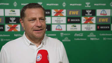 Max Eberl äußert sich im Interview nach dem Spiel bei Werder Bremen.