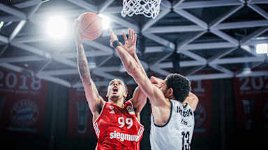 Die Bayern um Oscar da Silva wollen in Göttingen den dritten BBL-Sieg der Saison.