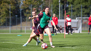 FC Bayern Women in preparation for Arsenal