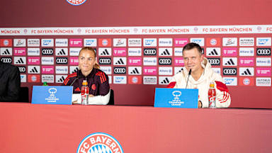 Pressetalk der FC Bayern Frauen vor dem UWCL-Auftakt gegen Arsenal