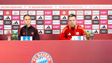 Pressetalk der FC Bayern Frauen vor dem UWCL-Spiel gegen Juventus Turin