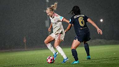 Pernille Harder, im Auswärtsspiel der FC Bayern Frauen bei Juventus Turin