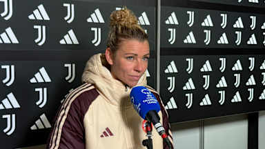 Linda Dallmann nach dem Spiel gegen Juventus Turin