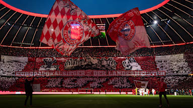 Choreo der FC Bayern-Fans für die Europapokal-Helden für 1974
