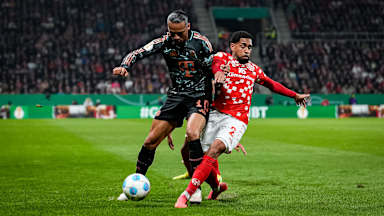 Spielszene aus dem DFB-Pokalspiel 1. FSV Mainz 05 - FC Bayern