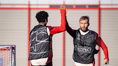 Training Bayern Paris Saint-Germain